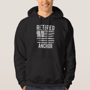 Sudadera Bandera Americana Profesión Ancla Retirada