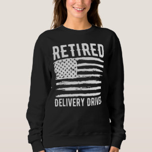 Sudadera Bandera Americana Profesión Conductor de Entrega J