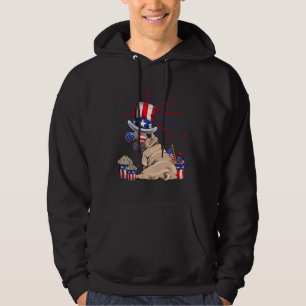Sudadera Bandera Americana Pug Patriot Usa 4 De Julio