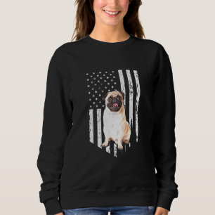 Sudadera Bandera Americana Pug Patriotic Pug Dog 4 De Julio