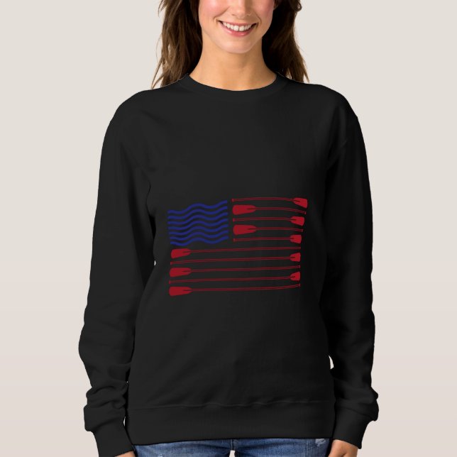 Sudadera Bandera Americana Remando Oar (Anverso)