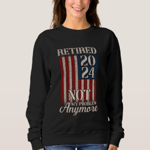 Sudadera Bandera Americana Retirada 2024 Ya No Es Mi Proble