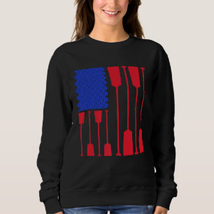 Sudadera Bandera Americana Rowing Kayak Ejerce el regalo pa