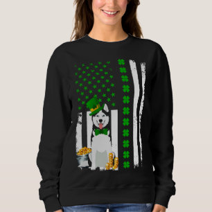 Sudadera Bandera Americana Siberian Husky Dog Funny St Patr