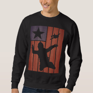 Sudadera Bandera Americana Skydiving Shirt Usa Flag Sydiver