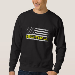 Sudadera Bandera Americana Softball Vintage Sports Patrioti