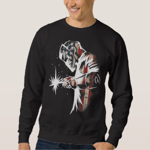 Sudadera Bandera Americana Soldadora Usa Patriotic Welder