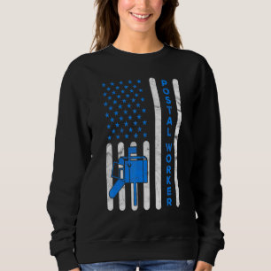 Sudadera Bandera Americana Trabajador Postal Entrega Repart
