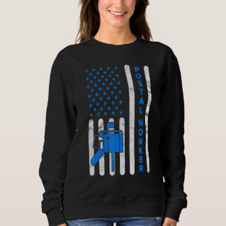 Sudadera Bandera Americana Trabajador Postal Entrega Repart