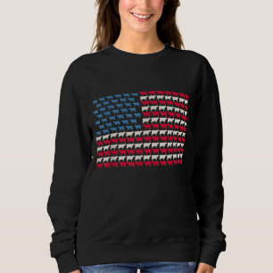 Sudadera Bandera Americana Vaca Heifer US 4 De Julio Farm C