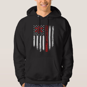 Sudadera Bandera Americana Vintage Usa Abuela Mecánica Orgu