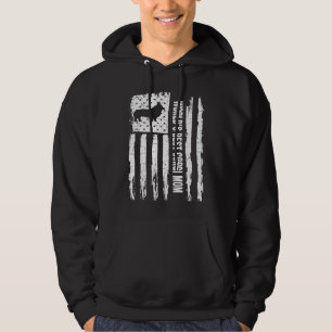 Sudadera Bandera Americana Vintage USA Mejor Mamá Corgi del