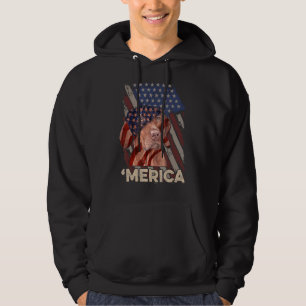 Sudadera Bandera Americana Vizsla Perro Patriótico 4 De Jul