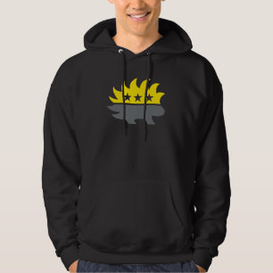 Sudadera bandera ancap logo de puercoespín logo negro y ama