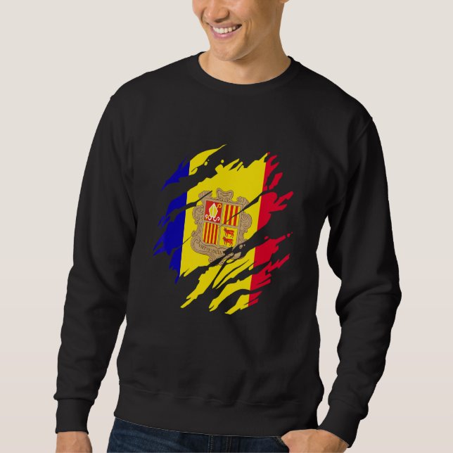 Sudadera Bandera andorrana Andorra (Anverso)