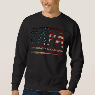 Sudadera Bandera angustiada original del Papa americano 4 d