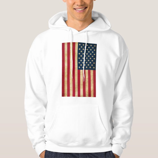Sudadera Bandera antigua de Estados Unidos (Anverso)