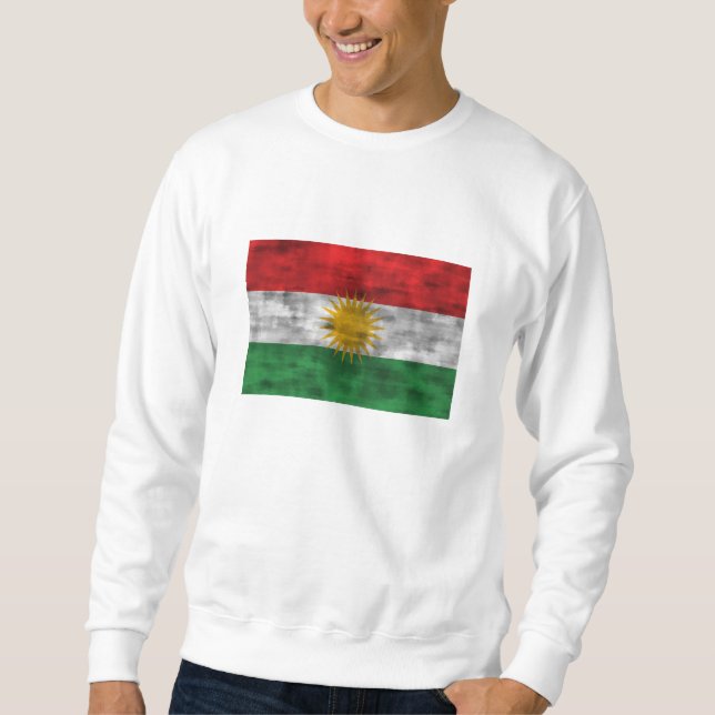Sudadera Bandera apenada del Kurdistan (Anverso)