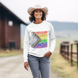 Sudadera Bandera arco iris progresiva Guión gay LGBT