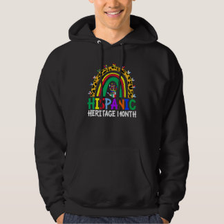 Sudadera Bandera arcoíris de leopardo del Mes de la Herenci