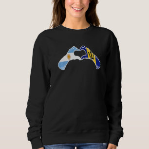 Sudadera Bandera argentina de Barbados Barbadians Corazón a