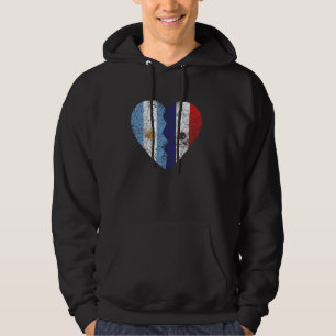 Sudadera Bandera argentina en Paraguay Corazón Argentina Pa