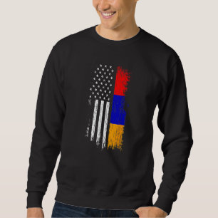 Sudadera Bandera armenio americana Orgullo Armenia EE. UU.
