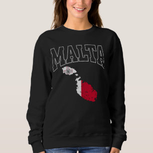 Sudadera Bandera atlética de retroceso de Malta