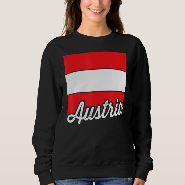 Sudadera Bandera Austríaca De Austria (Anverso)