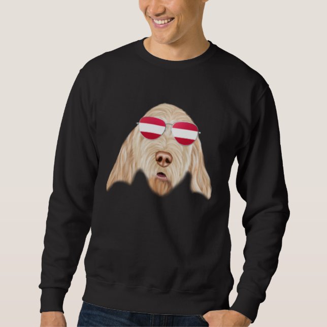 Sudadera Bandera austríaca Spinoni Italiani Perro Austria B (Anverso)