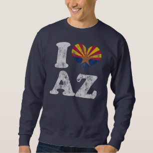 Sudadera Bandera AZ de Arizona del corazón I