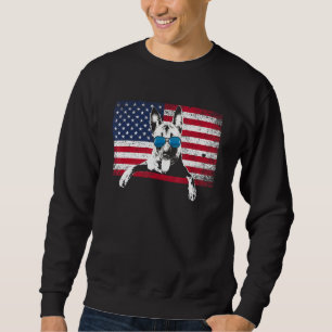 Sudadera Bandera Belga Malinois Estadounidense 4 De Julio P
