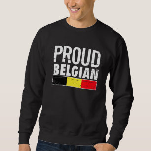Sudadera Bandera belga orgullosa
