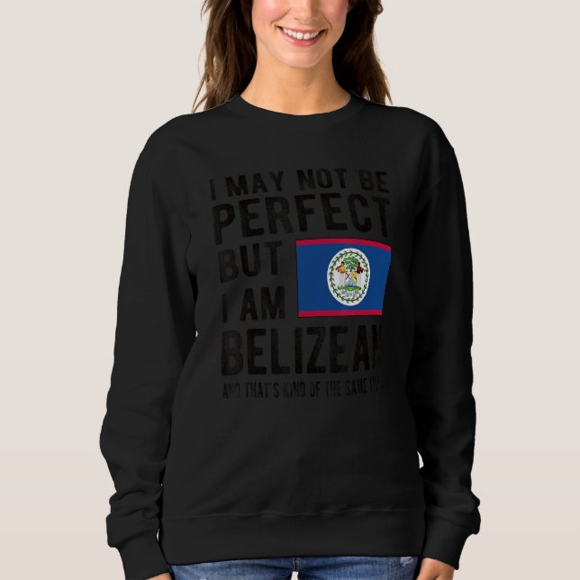 Sudadera Bandera beliceña Herencia Belice Raíces de Belice (Anverso)