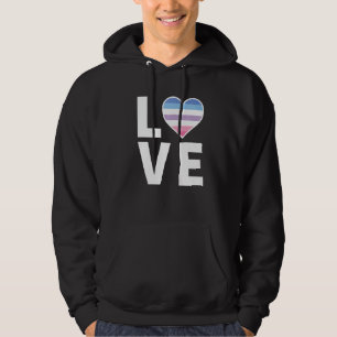 Sudadera Bandera Bigénero De Lgbtq Lgbtqia+ Amor Bigender
