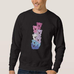 Sudadera Bandera Bigénero Orgullo De Pile Orgullo Lgbtq Oso