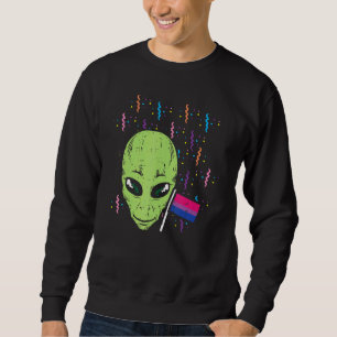 Sudadera Bandera Bisexual Alien Bi Pride Mes Lgbtq Ally Lgb