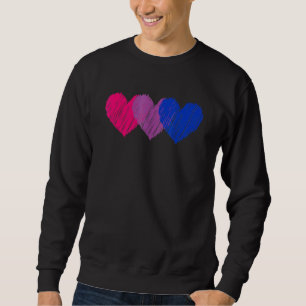 Sudadera Bandera Bisexual Corazón Amor Lgbt Bi Orgullo