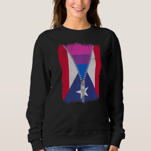 Sudadera Bandera Bisexual De Puerto Rico Zip Lgbt Puertorri