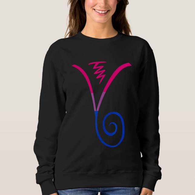 Sudadera Bandera bisexual Dumo Símbolo de Chakra espiritual (Anverso)