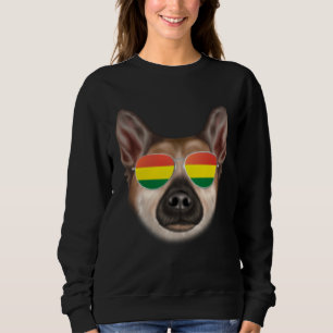 Sudadera Bandera boliviana Perro Buhund noruego Bolivia Bol