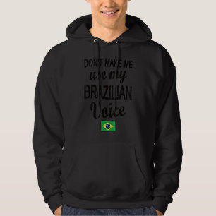 Sudadera Bandera brasileña de la voz brasileña