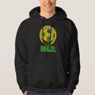 Sudadera Bandera brasileña del fútbol de Brasil