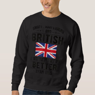 Sudadera Bandera británica de buen aspecto Gran Bretaña Ro 