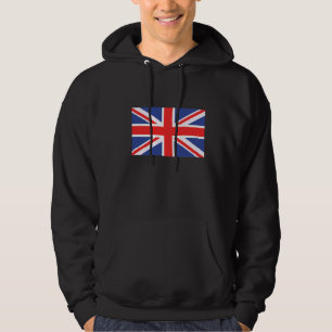 Sudadera Bandera británica de diseño de cosecha en Inglater