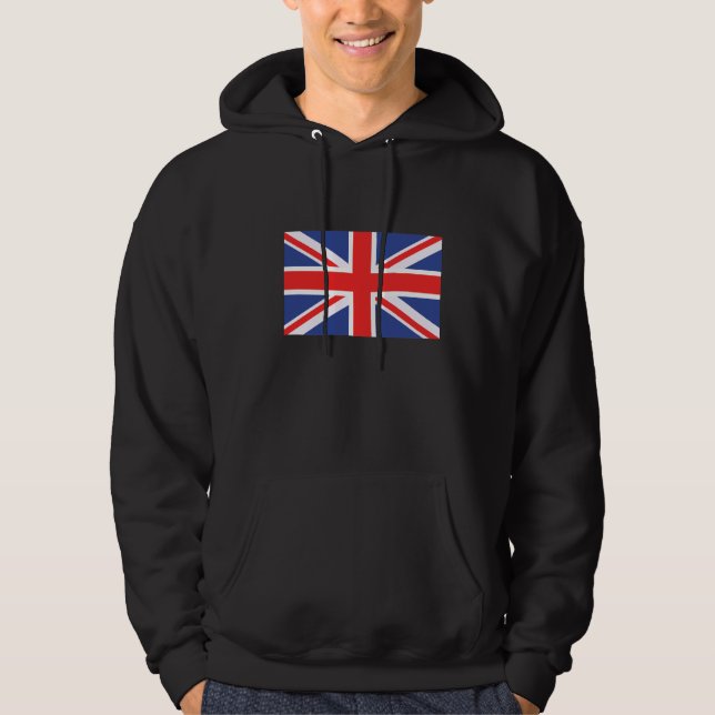 Sudadera Bandera británica de diseño de cosecha en Inglater (Anverso)