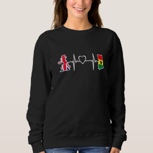 Sudadera Bandera británica de Ghana  Ghana británico Uk lat
