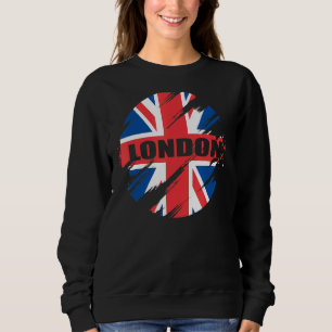 Sudadera Bandera británica de Londres Inglaterra Reino Unid