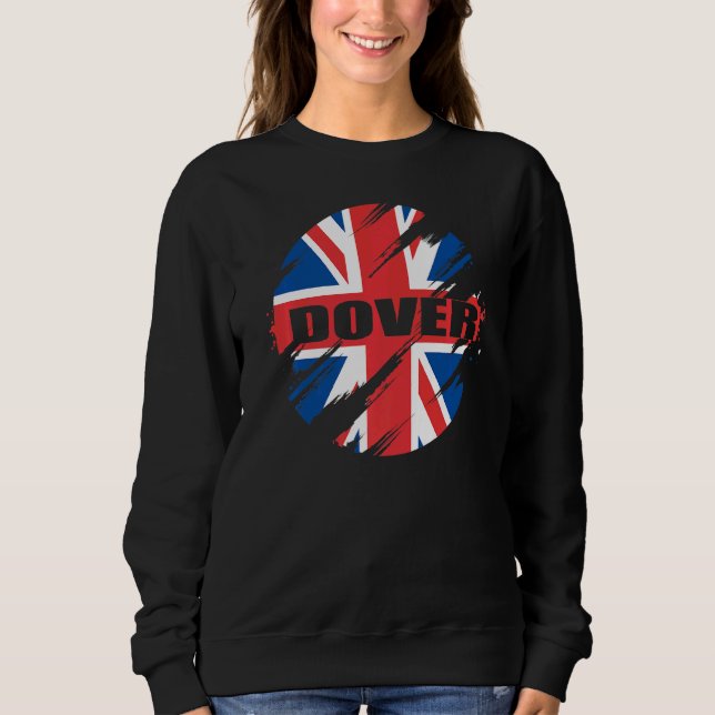 Sudadera Bandera británica Dover Inglaterra Reino Unido Rei (Anverso)