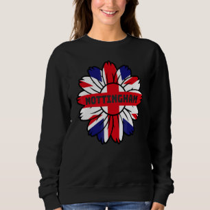 Sudadera Bandera británica Inglaterra Reino Unido Girasol N